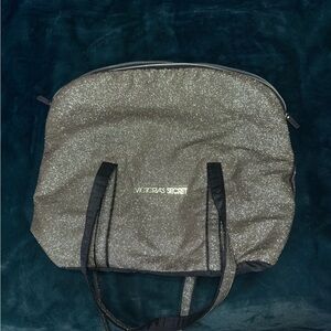 Victoria’s Secret Gold Glitter Large Tote Bag